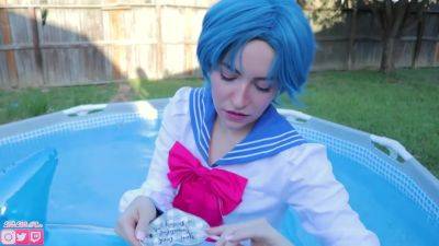 Amy Smokes On Inflatable Dolphin - videomanysex.com