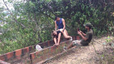 Boy Records Us While We Fuck In The Mountains - videomanysex.com