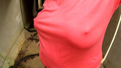 Loud Titslapping At Construction Site - hclips.com