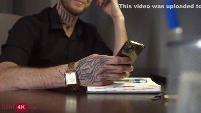 Tattooed Bf Shares His Girlfriend In Dp With A Friend - hclips.com