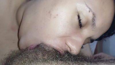 Licking A Hard Cock All Smeared With My Spit All Excited From Swallowing So Much - hclips.com