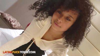 Latina Fuck Tour - Super Tiny Caramel Skin Curly Babe Pounded Deep - hotmovs.com