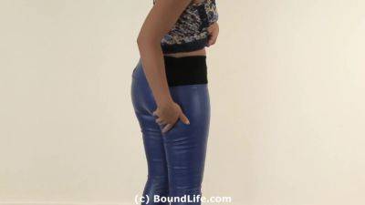 Leather Pants And Ballgagged - hclips.com