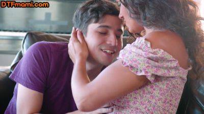 DTF superb mami riding stepson cock in cowgirl like crazy - txxx.com