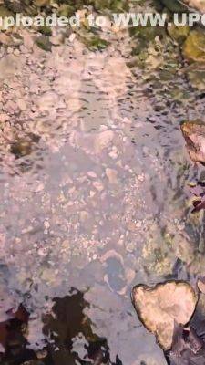 Skinny Stepsister Her Tits And Sucks Her Stepbrother In The Woods - upornia.com