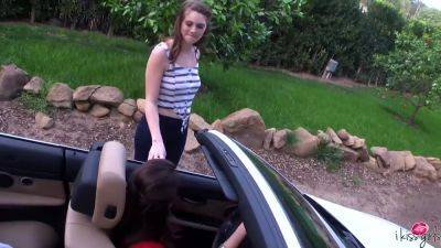 Cute Lezbo Shae Snow Finger Fucks Aspen Rae In The Middle Of The Road! - txxx.com