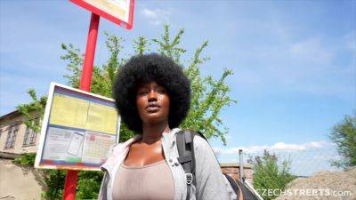 Czech Streets 152: Quickie with Cute Busty Black Girl - txxx.com - Czech Republic