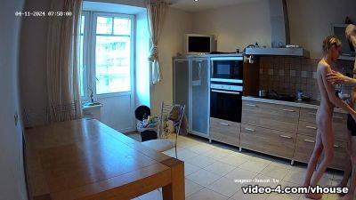 Ryan & Lavender round III of sex marathon in kitchen, Apr11/24 - Voyeur-House - hclips.com