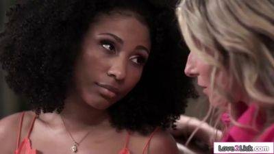 Stepmom Lets Ebony Stepdaughter Lick Her - hotmovs.com