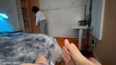 Stepmom Catches You Wanking, Calls Your Dick Nice - veryfreeporn.com