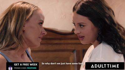 ADULT TIME - Naughty Teen Maddy May DEVOURS PUSSY To Cheer Up Her Stepmommy Pristine Edge! - txxx.com