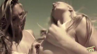 Two Wild Girls Enjoy Having Anal With Three Guys In An Intense Threesome - hotmovs.com