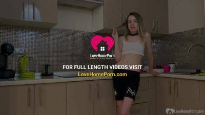 Babe gets fucked on a kitchen counter - hotmovs.com