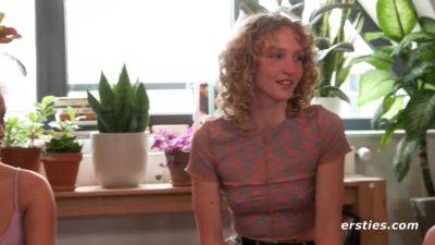 4 Hot Babes Try Different Tasks As They Ride The Sybian - upornia.com