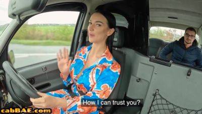 Busty fake taxi driver fucked outdoor by her customer - hotmovs.com