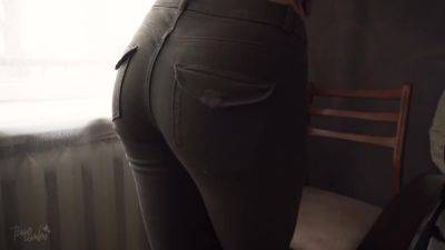 Amateur teen 18+ In Tight Pants Teasing Her Whale Tail Thongs - upornia.com
