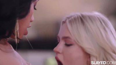 Lesbian Stocking Delight: The Ideal Gift - porntry.com