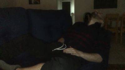 Girlfriend Caught Me Wanking On The Sofa - Then She Helped Me Reach A Big Cumshot - upornia.com