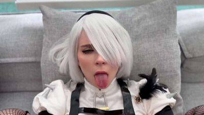 Sweetie Fox as 2B from NieR: Automata Gets Her Tight Pussy Fucked Every Which Way & Cum On Her Face - Amateur Cosplay - veryfreeporn.com