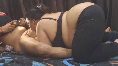 Indian Bbw Big Ass Big Boobs Girlfriend Sucking Boyfriend Dick - desi-porntube.com - India