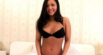 Engaging oriental brunette girl Courtney drilled by playmate - drtuber.com