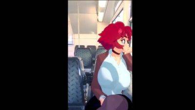 Redheaded MILF Sucks Dick on Train, Cum Facial - xxxfiles.com