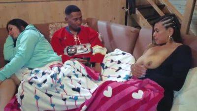 My wife's friend drops by and bangs her during movie time - veryfreeporn.com