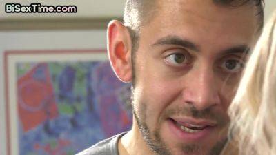 Open couple agrees going bi with hairy jock - hotmovs.com