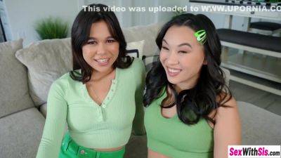 Kimmy Kimm - Kimmy Kimm And Brianna Arson - Big Ass Asian Teens 18+ And Petite Sucked Big Dick - upornia.com