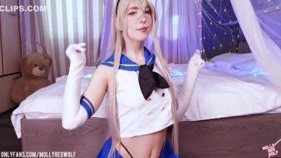 Molly Redwolf - Shimakaze Enjoys A Lewd Inspection By The Admiral - hclips.com