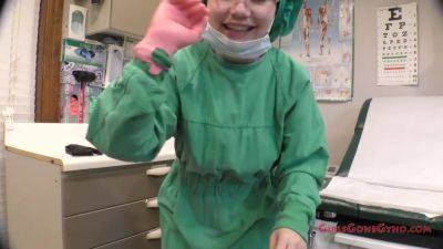 Nurse Lenna Lux Trying On Gloves - Part 1 of 1 - hotmovs.com