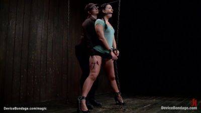 Lesbian In Metal Shackles Tormented - hclips.com