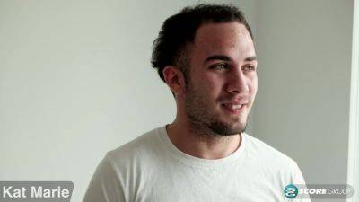 Young Dude Zones in on Kat Marie's Big Boobs - hotmovs.com