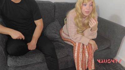 Stepson Attempts Face-Fucking While Lying on His Lap - porntry.com