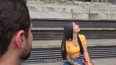 Salome Gil - Colombian adult actress Salome Gil takes it in the butt from a foreigner for a wad of cash - Blowjob, Anal - veryfreeporn.com - Colombia