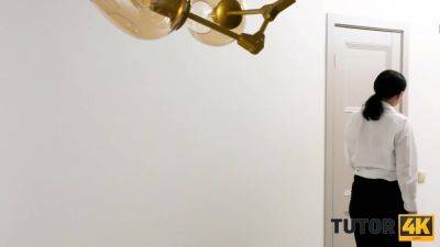 TUTOR4K. Mature tutor thinks it's better to fuck than teach hopeless student - txxx.com - Russia