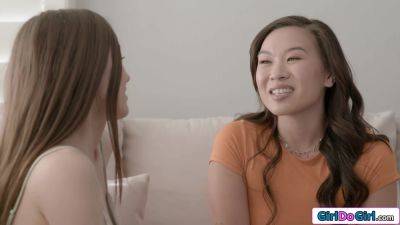 Kimmy Kimm - Bffs Maya Woulfe and Kimmy Kimm both want to lick new girl - txxx.com