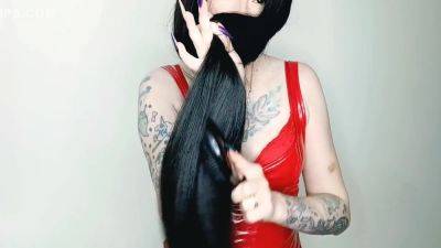 I Know That You Love To Jerk Off To Gorgeous Brunettes. Long Hair Fetish. Dominatrix Nika Combs Her Long Hair Plays With It - hclips.com