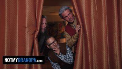 Calvins Rusty, Jack & Calvin get their holes drilled in a nursing home gangbang - sexu.com