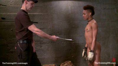 Tight Ebony Pole Dancing For Master - hotmovs.com