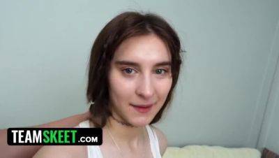 Newcomer Jane White, with Her Petite Figure and Small Breasts, Expertly Pleasures Cock - TeamSkeet - porntry.com