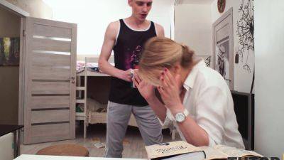 Martin Spell - Cherry Aleksa gets angry with her naughty tutor, taking on a new lesson with Martin Spell - sexu.com - Russia
