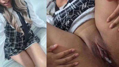 Authentic amateur video! Private school girl Anny Kitty lets Antoine Stark cum inside her tight pussy & films it all - xxxfiles.com