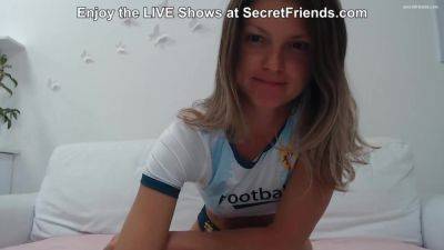 Huge Football Gina Gerson Takes One for the Team at SecretFriends - hotmovs.com