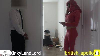 Landlord Caught Masturbating By Hijab Muslim Yoga Tenant Paying Rent & Cock Flash! Xxx - desi-porntube.com - India