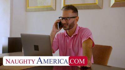 Naughty American college cutie Satisfies Sexual Needs With Neighbor While Studying - sexu.com - Usa