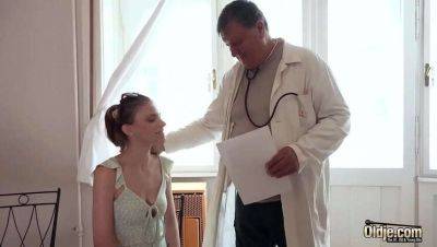 Skinny teen gets down with doctor during check-up - xxxfiles.com