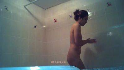 Cute asian naked shower - voyeurhit.com