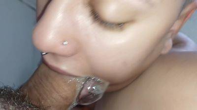 She Loves Having His Cock Deep In Her Throat, Drooling And Sucking Very Horny - desi-porntube.com