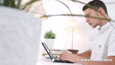 Candy, Teen redhead fucks until her ass is sticky - porntry.com - Russia